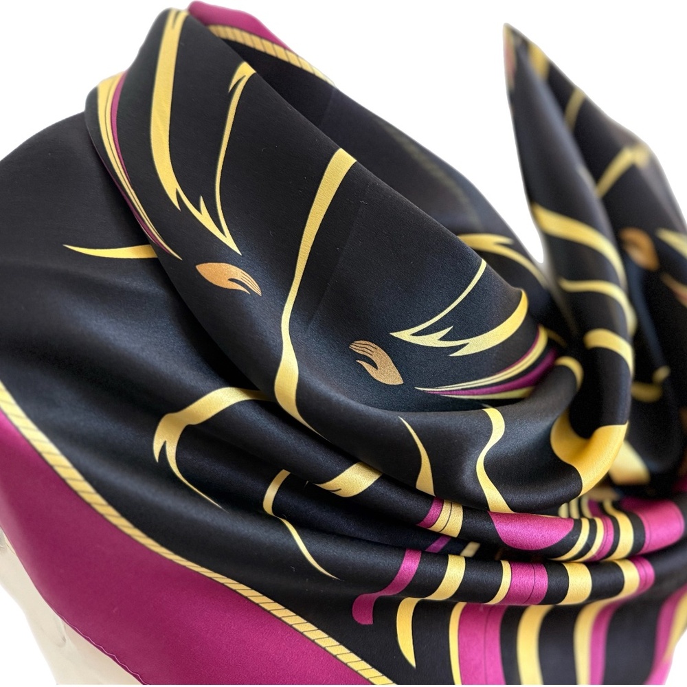 Maxine Noel Silk Scarf • Oscardo 31” Square - Indigenous Canadian Art 🇨🇦 - Picture 6 of 8